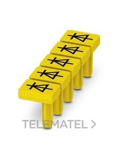 PL.AVISO AMARILLO/NEGRO ROTUL.DIODO CL