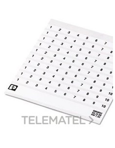 MARCADO BORNE SK 7,62/5 NÚMERO 71-80