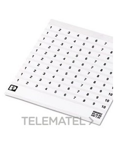 MARCADO BORNE SK 7,62/5 NÚMERO 61-70