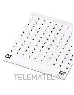 MARCADO BORNE SK 7,62/5 NÚMERO 41-50