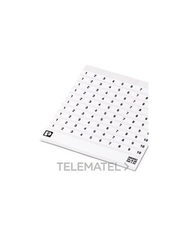 MARCADO BORNE SK 7,62/5 NÚMERO 41-50