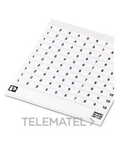 MARCADO BORNE SK 7,62/5 NÚMERO 21-30