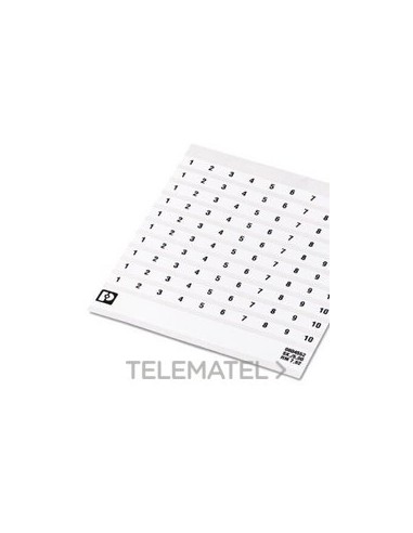 MARCADO BORNE SK 7,62/5 NÚMERO 21-30