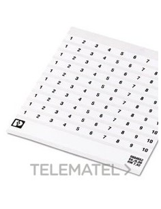 MARCADO BORNE SK 7,62/5 NÚMERO 11-20