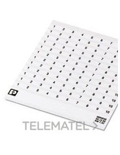 MARCADO BORNE SK 7,62/3,8 NÚMERO 81-90