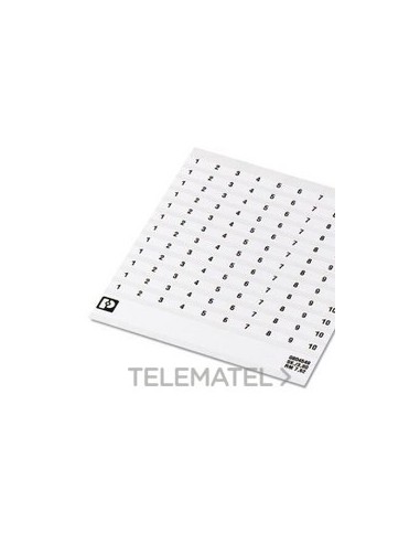 MARCADO BORNE SK 7,62/3,8 NÚMERO 21-30