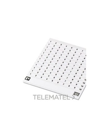 MARCADO BORNE SK 7,62/3,8 NÚMERO 31-40