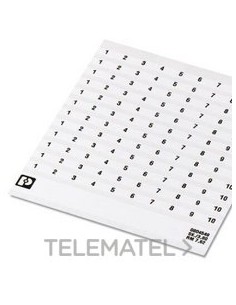 MARCADO BORNE SK 7,62/3,8 NÚMERO 61-70