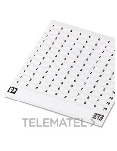 MARCADO BORNE SK 7,62/3,8 NÚMERO 51-60