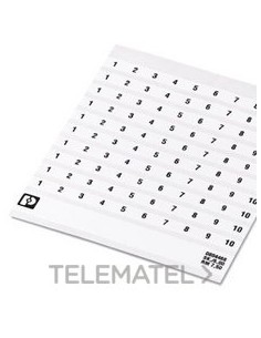 MARCADO BORNE SK 7,5/5 NÚMERO 81-90