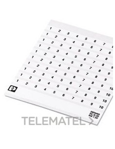 MARCADO BORNE SK 7,5/5 NÚMERO 61-70