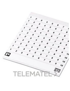 MARCADO BORNE SK 7,5/5 NÚMERO 21-30