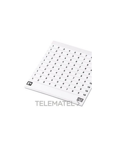 MARCADO BORNE SK 7,5/5 NÚMERO 21-30