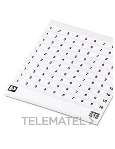 MARCADO BORNE SK 7,5/5 NÚMERO 1-10