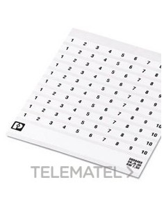 MARCADO BORNE SK 7,5/5 NÚMERO 51-60