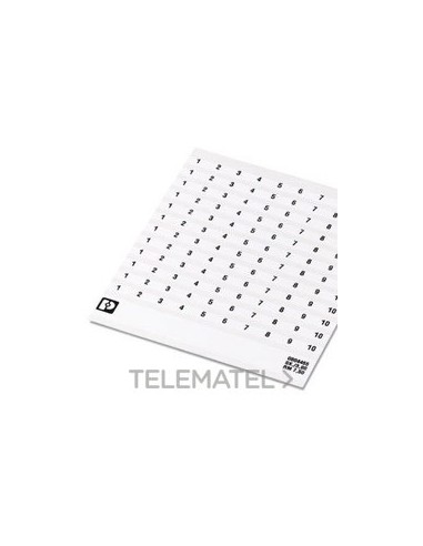 MARCADO BORNE SK 7,5/3,8 NÚMERO 81-90