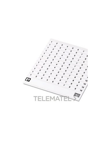 MARCADO BORNE SK 7,5/3,8 NÚMERO 71-80