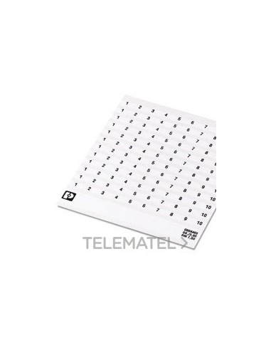 MARCADO BORNE SK 7,5/3,8 NÚMERO 61-70