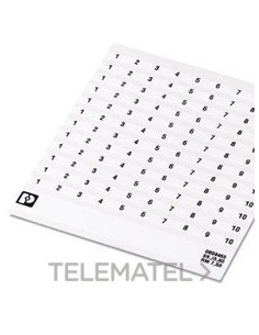 MARCADO BORNE SK 7,5/3,8 NÚMERO 31-40