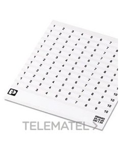 MARCADO BORNE SK 7,5/3,8 NÚMERO 11-20