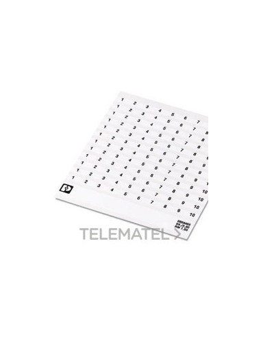 MARCADO BORNE SK 7,5/3,8 NÚMERO 11-20