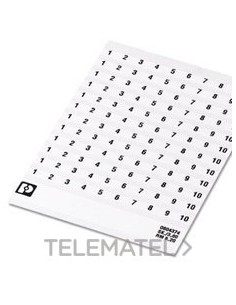 MARCADO BORNE SK 6,2/3,8 NÚMERO 81-90