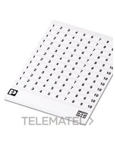 MARCADO BORNE SK 6,2/3,8 NÚMERO 31-40