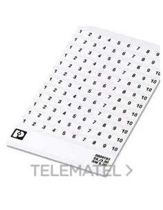 MARCADO BORNE SK 5/3,8 NÚMERO 61-70