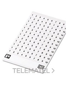 MARCADO BORNE SK 5,08/3,8 NÚMERO 61-70