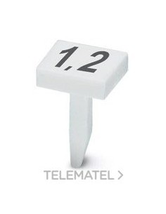 MARCADO BORNE BNB NÚMERO 16 BLANCO