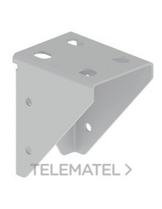 CONECTOR OMEGA PERFORADA INOXIDABLE GRIS