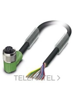 CBL.SOR./ACTUADORES SAC-8P 5,0-PVC/M12FR