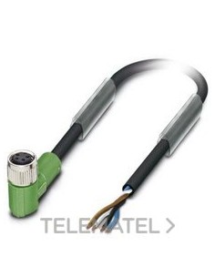 CBL.SOR./ACTUADORES SAC-4P 3,0-PVC/MACHO