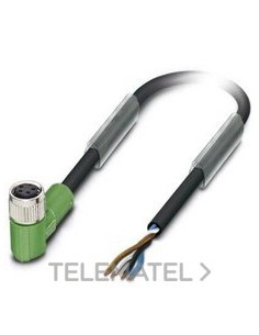 CBL.SOR./ACTUADORES SAC-4P 1,5-PVC/MACHO