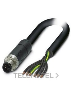 CABLE POT.SAC-6P-M12MSM/15,0-PUR PE