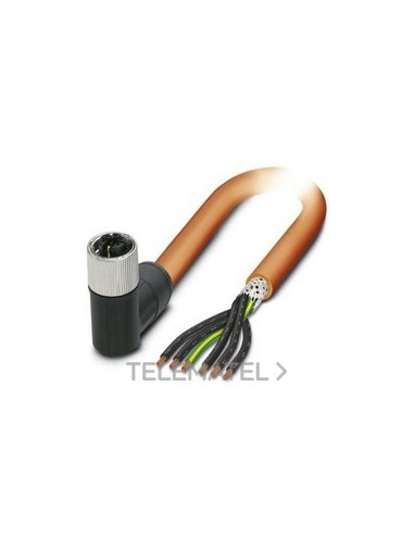 CABLE POT.SAC-6P-5,0-PVC/M12FRM PE SH