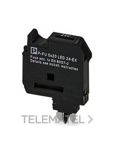 CABEZA PORTAFUSIBLE P-FU 5X20 LED 24-EX