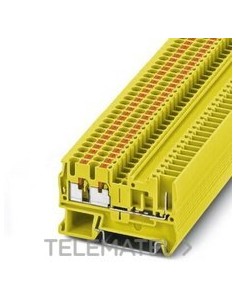 BORNE PUSH-IN ENCHBL.0,14-4mm² 5,2mm YE