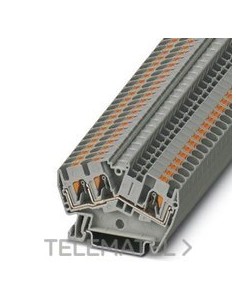 BNE.PUSH-IN 0,2-6mm² 6,2mm PTS 4-TWIN GY