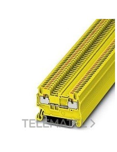 BORNE PUSH-IN 0,14-1,5mm² 3,5X30,5mm YE