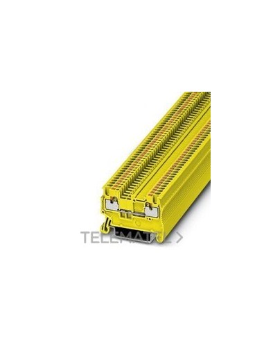 BORNE PUSH-IN 0,14-1,5mm² 3,5X30,5mm YE