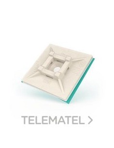 BASE ADHESIVA POLIAMIDA 6.6 30mm NATURAL