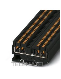 BORNE TIERRA P/CRL.PUSH-IN,2X35,3mm BK