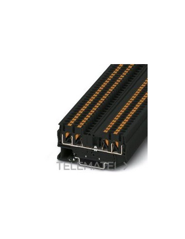 BORNE TIERRA P/CRL.PUSH-IN,2X35,3mm BK