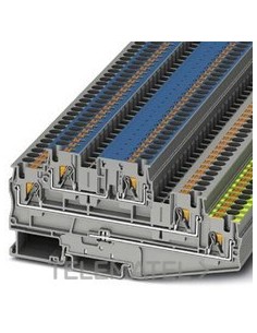 BORNE DE TIERRA PARA CARRIL PT 4-PE/L/N