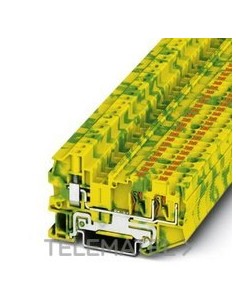 BORNE TIERRA CX.PUSH-IN 6,2mm YE GN