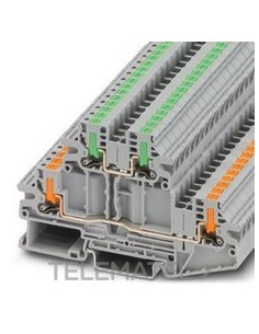 BORNE DE DOBLE PISO PTTBV 2,5/U-OG/O-GN