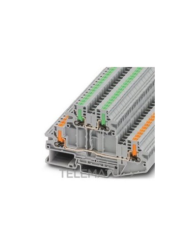 BORNE DE DOBLE PISO PTTBV 2,5/U-OG/O-GN