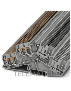 BORNE DBL.PISO PTTBS 2,5-TWIN/2P-PV GR