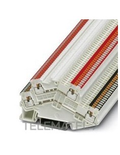 BORNE DBL.PISO PTTBS 1,5/S WH/U-BK/O-RD